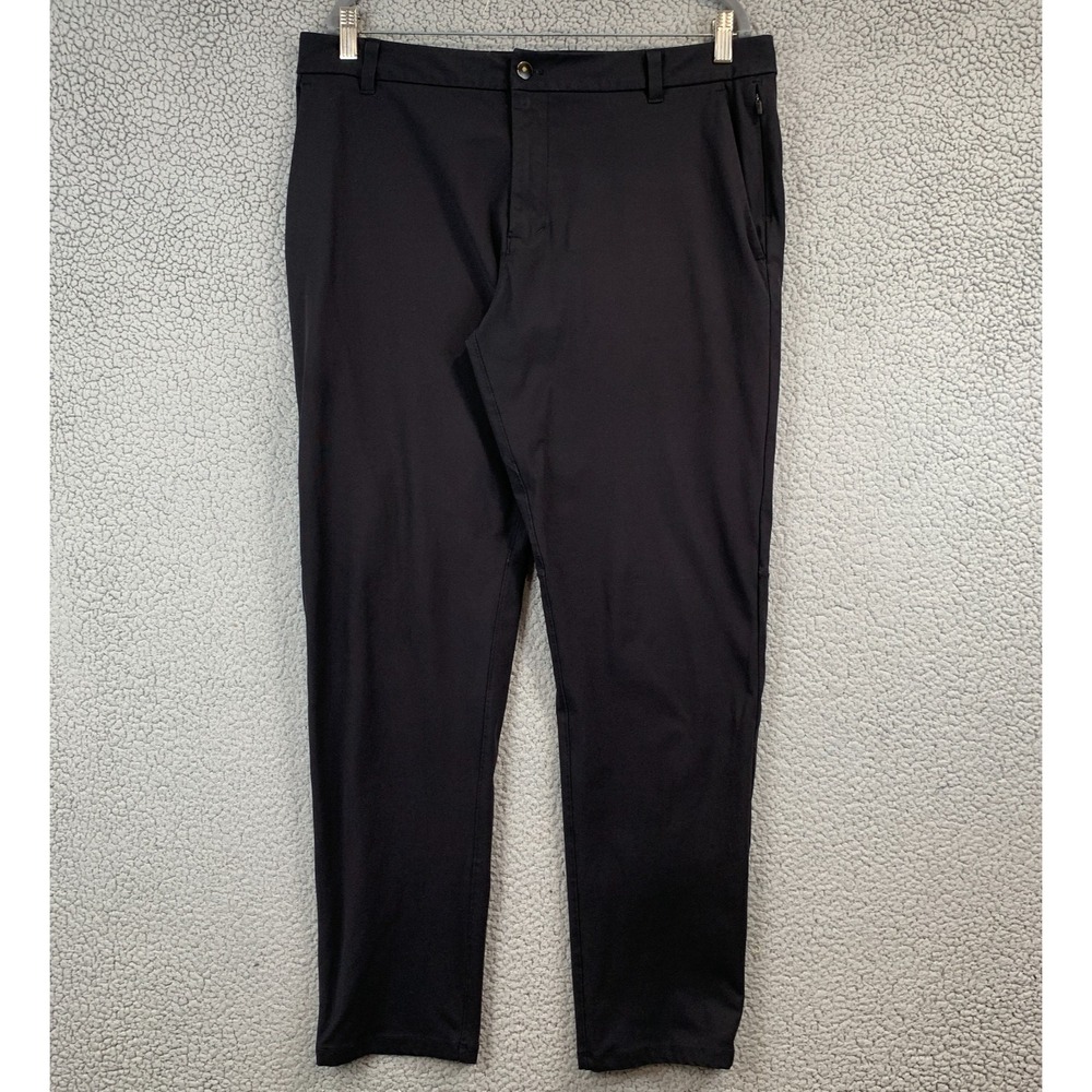 Lululemon ABC Slim Fit Trouser Mens 36x31 Black Warpstreme Performance Pants